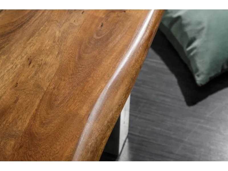 Banc 160 cm design industriel alliant bois et métal Chaises de sall...