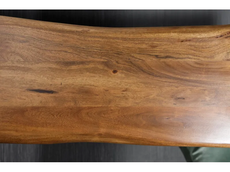 Banc 160 cm design industriel alliant bois et métal Chaises de sall...