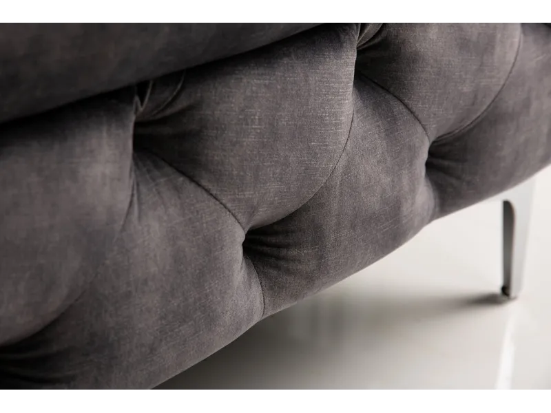 Tabouret baroque de couleur vert en velours pas cher