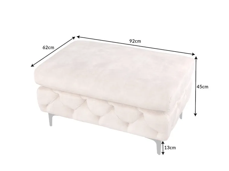 Tabouret baroque de couleur vert en velours pas cher