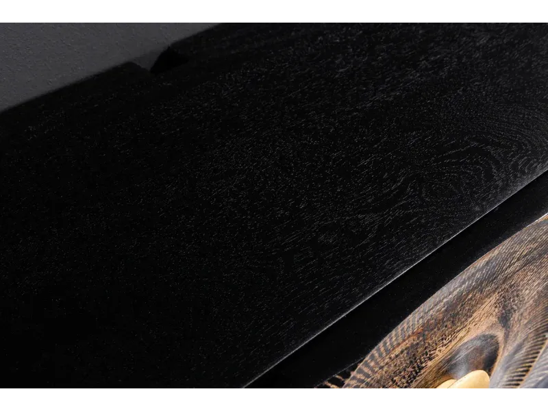 Meuble TV contemporain |Meuble TV design ovale avec étagère coloris...