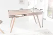 Bureau de 120cm design Scandinave coloris blanc Secrétaire |adeniahome...