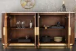 Buffet GATSBY 170 cm marbre blanc | Buffet moderne Art déco – Adenia Home