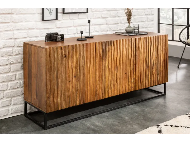 Buffet Amazonas 160 cm naturel | Buffet moderne en bois massif – Adenia Home