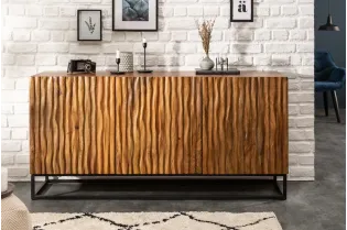 Buffet Amazonas 160 cm naturel | Buffet moderne en bois massif – Adenia Home 2