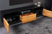 Meuble TV Organic Artwork 140cm Acacia suspendu