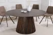 Table de Salle à Manger Ronde 120 cm - Chêne Foncé
