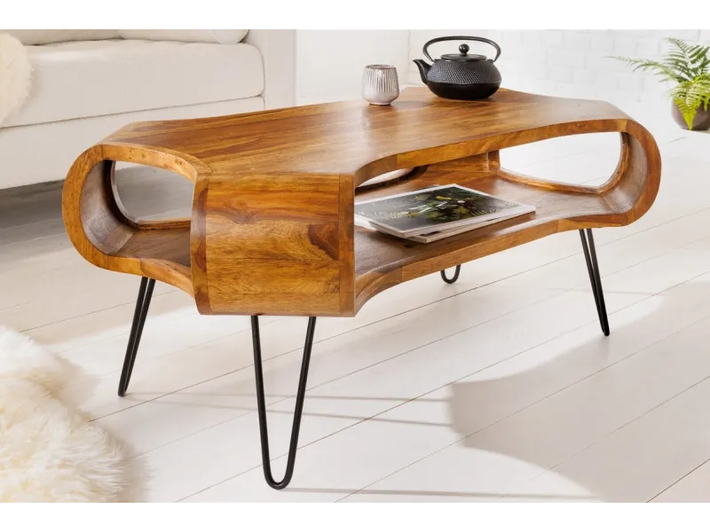 Table Basse en Bois 105cm Mango pas cher