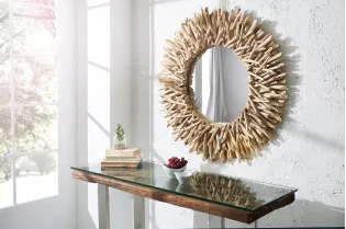 Miroir mural en bois massif – Élégance et authenticité pour votre intérieur