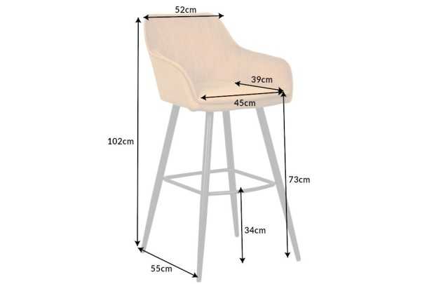 Lot de 2 tabourets de bar en velours coloris jaune moutarde