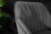 Lot de 2 tabourets de bar en velours coloris gris
