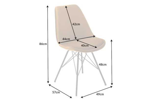 Lot de 4 Chaises Scandinave en velours coloris jaune moutarde