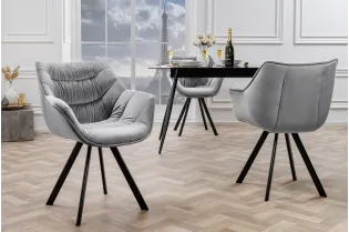 Chaises capitonnées |Lot de 2 Chaises design scandinave de salle à ... 2