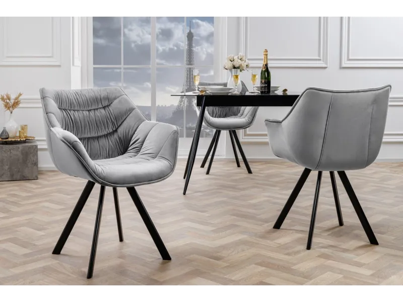 Chaises capitonnées |Lot de 2 Chaises design scandinave de salle à ...