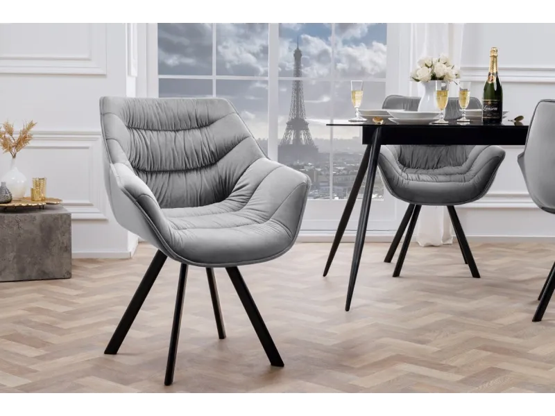 Chaises capitonnées |Lot de 2 Chaises design scandinave de salle à ...