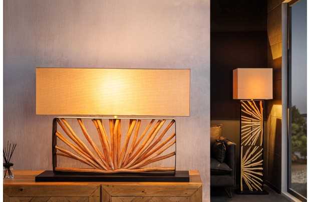 Lampe à poser design de couleur gris en béton Lampes à poser |adeniahome...