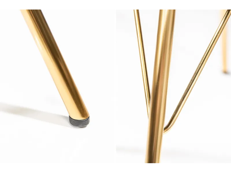 Lot de 4 chaises de salle à manger moderne en polyester coloris gri...