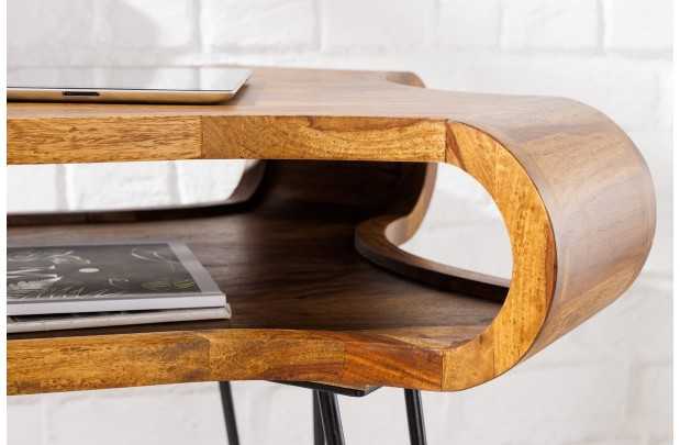 Table de bureau design rétro de 120cm à un tiroir et une niche home...