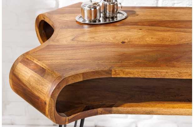 Table de bureau design rétro de 120cm à un tiroir et une niche home...