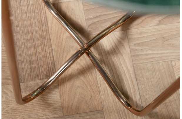 Lot de 2 tables d'appoint design coloris gris en marbre et métal ar...