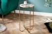Lot de 2 tables d'appoint design coloris multicouleur en agate et m...