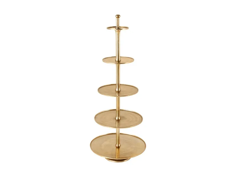 Lot de 3 plateaux design oriental coloris argenté en métal Objets d...