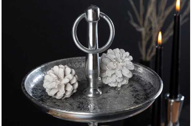 Lot de 3 plateaux design oriental coloris doré en métal Objets de d...