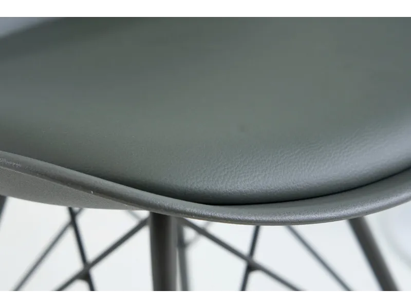 Lot de 4 chaise de salle à manger design scandinave coloris gris et...