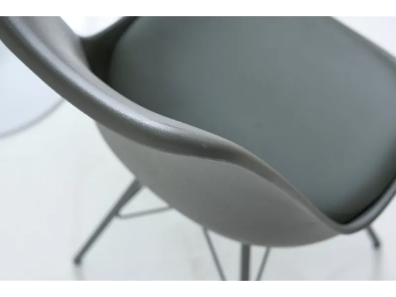 Lot de 4 chaise de salle à manger design scandinave coloris gris et...