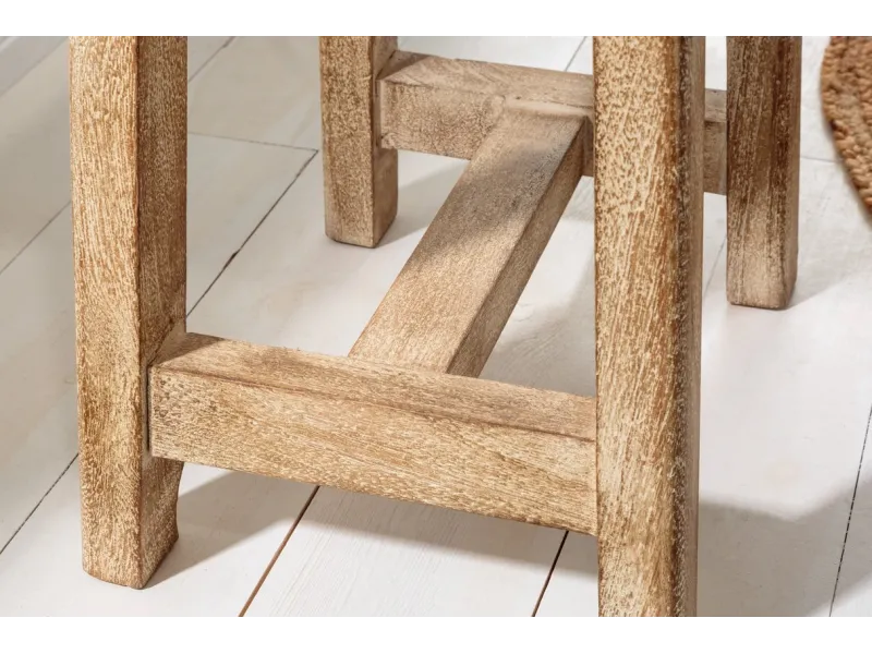 Tabouret 40 cm design en bois massif recyclé Tabourets bas |adeniahome...