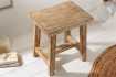 Tabouret 40 cm design en bois massif recyclé Tabourets bas |adeniahome...