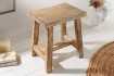 Tabouret 40 cm design en bois massif recyclé Tabourets bas |adeniahome...