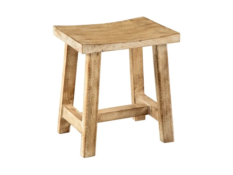 Tabouret 40 cm design en bois massif recyclé Tabourets bas |adeniahome...