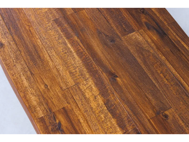 Banquette 160cm design en bois massif et métal Chaises de salle à m...