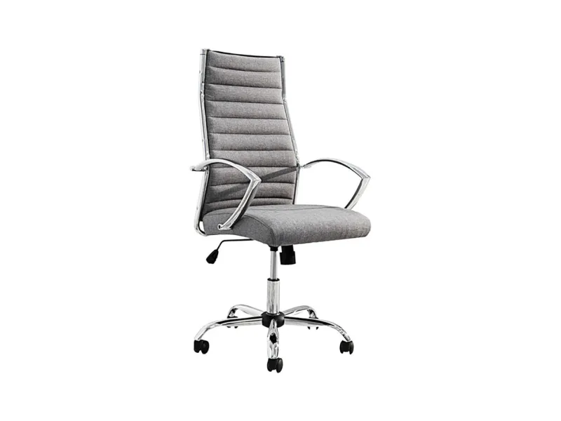 Fauteuil de bureau à roulettes confortable en microfibre coloris ma...