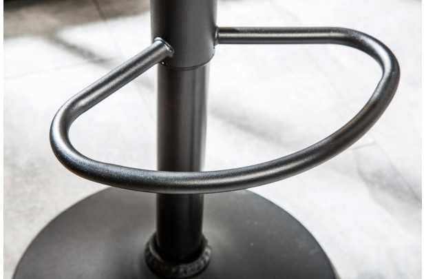 Lot de 2 tabourets de bar design en simili cuir noir Chaises de sal...