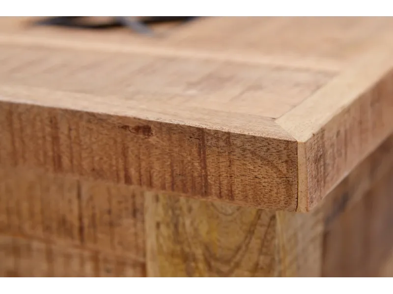 Table basse contemporaine |Table basse design fossile en bois et ve...