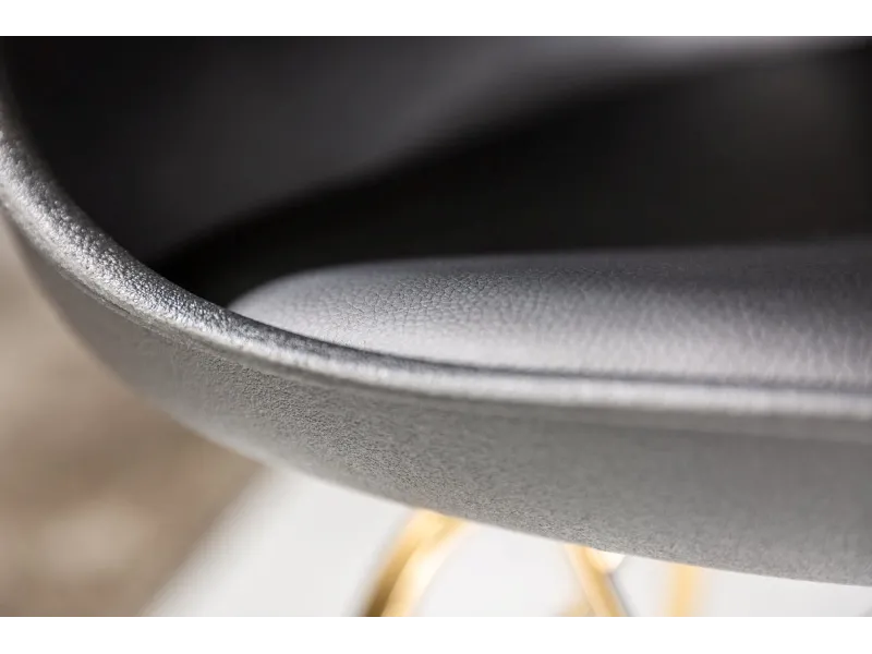 Lot de 4 chaises modernes en polyester coloris gris antique Chaises...