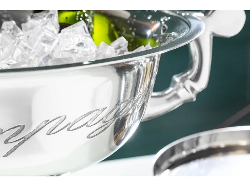 Vasque décorative pour champagne/glace en aluminium argenté Vases, ...