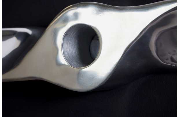 Objet décoratif design hélice coloris argenté en aluminium Objets d...