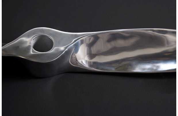 Objet décoratif design hélice coloris argenté en aluminium Objets d...