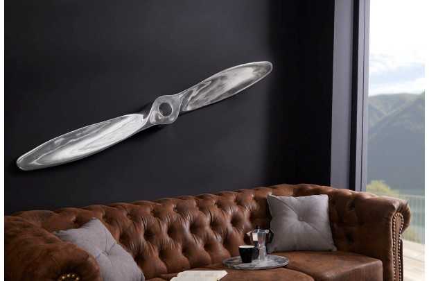 Objet décoratif design hélice coloris argenté en aluminium Objets d...