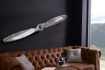Objet décoratif design hélice coloris argenté en aluminium Objets d... Objet décoratif design hélice coloris argenté en aluminium Objets d...