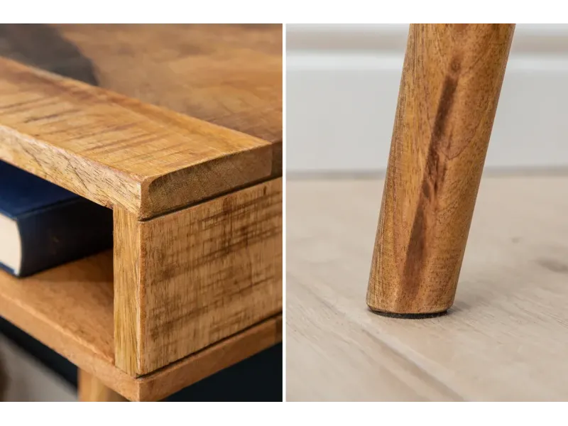 Bureau design 120x75 cm pour ordinateur portable teinté noir Secrét...