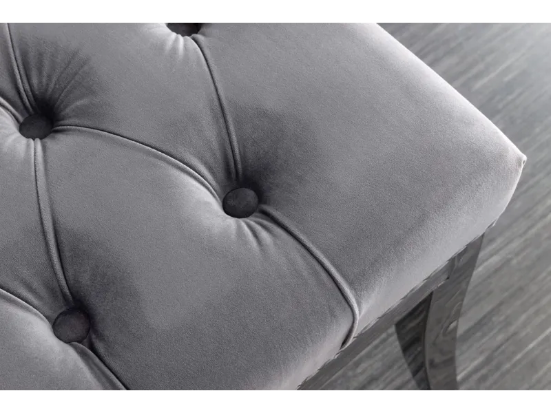 Banc Capitonné en Tissu design baroque