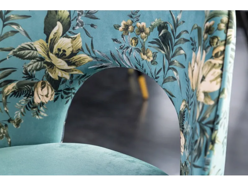 Chaise de salle à manger design baroque coloris gris argenté home |...