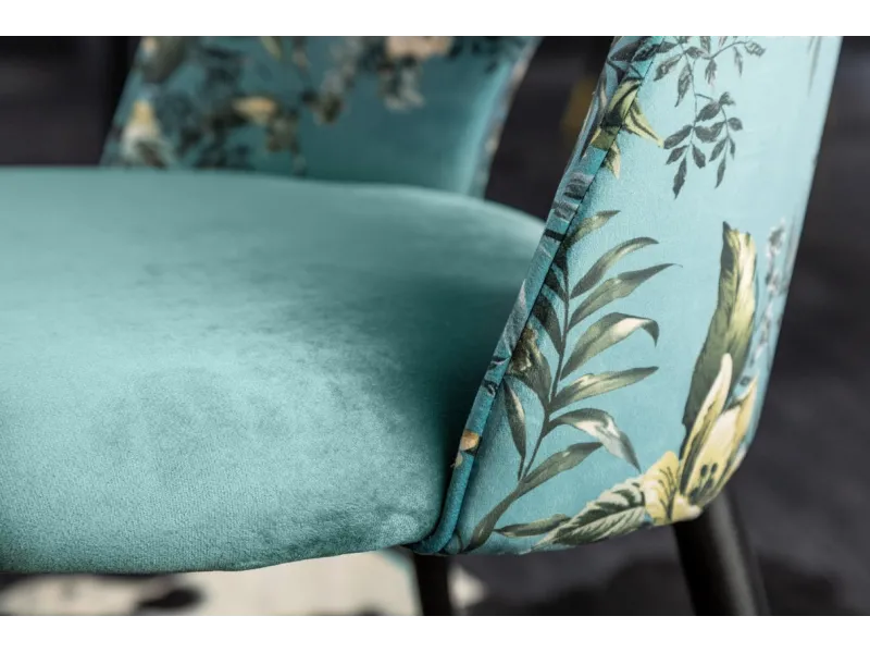 Chaise de salle à manger design baroque coloris gris argenté home |...