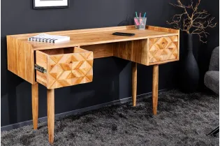 Bureau de 120cm design Scandinave coloris blanc Secrétaire |adeniahome... 2
