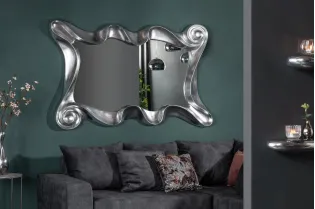 Miroir mural rectangulaire simple 160cm coloris noir pas cher