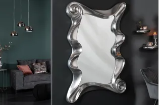 Miroir mural rectangulaire simple 160cm coloris noir pas cher 2